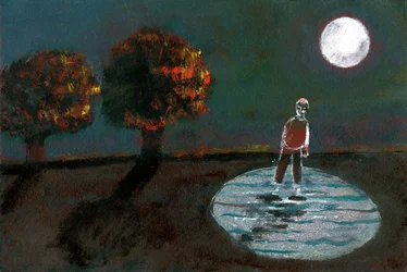 Autumn Becoming Winter, Study For A Night Stroll, 2004